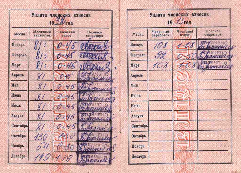 73. Комсомольский билет