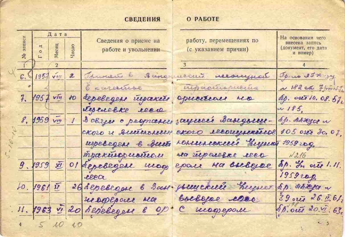 Трудовая книжка, Кравец Николай Иванович.  (3)